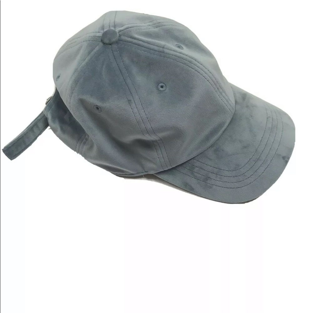 American Eagle Outfitters Blue Velvet Minimalist Baseball Cap Hat